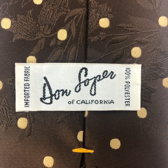 Brown Floral Tie - Picture 5 of 5